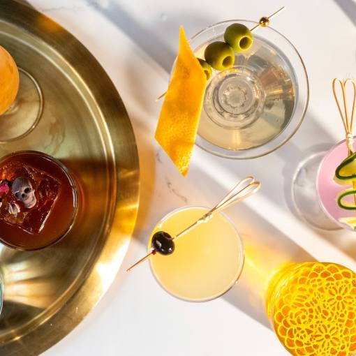 Cocktails and craft beverages at Corpse Reviver in downtown Durham, NC.