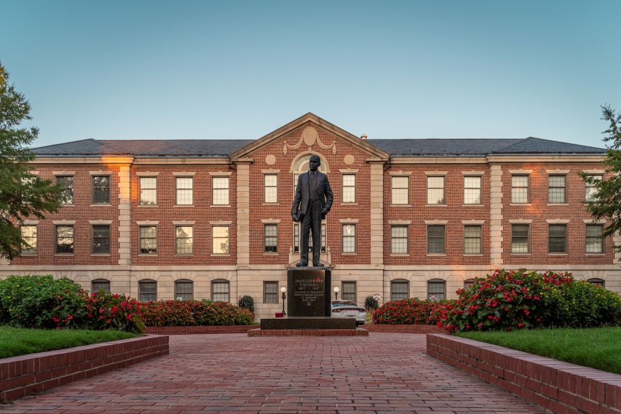 Dr. James E. Shepard Statue on the campus of North Carolina Central University.