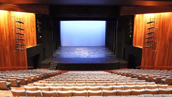 Looking from seats to stage