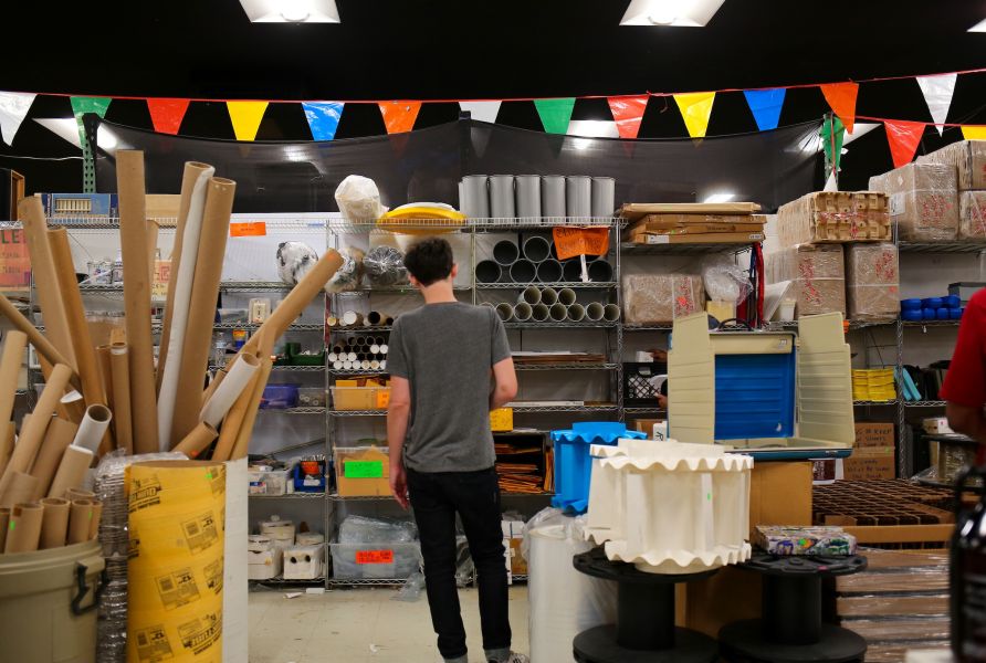 The Scrap Exhange is one of the largest creative reuse facilities in the U.S.